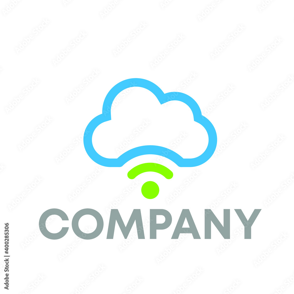 signal with cloud logo signal with cloud logo