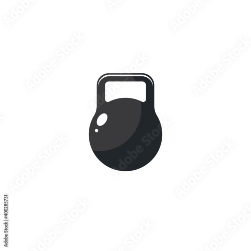 kettlebell gym fitness logo vector icon template
