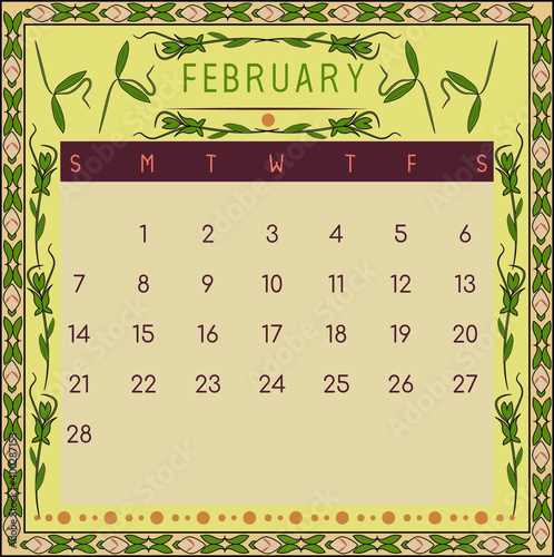 calendar for 2021 with flowers