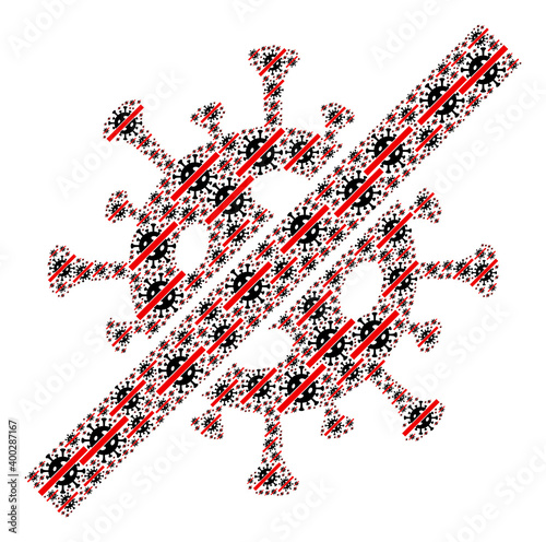 Repeating composition from terminate coronavirus. Flat vector terminate coronavirus composition is designed from random itself terminate coronavirus elements.