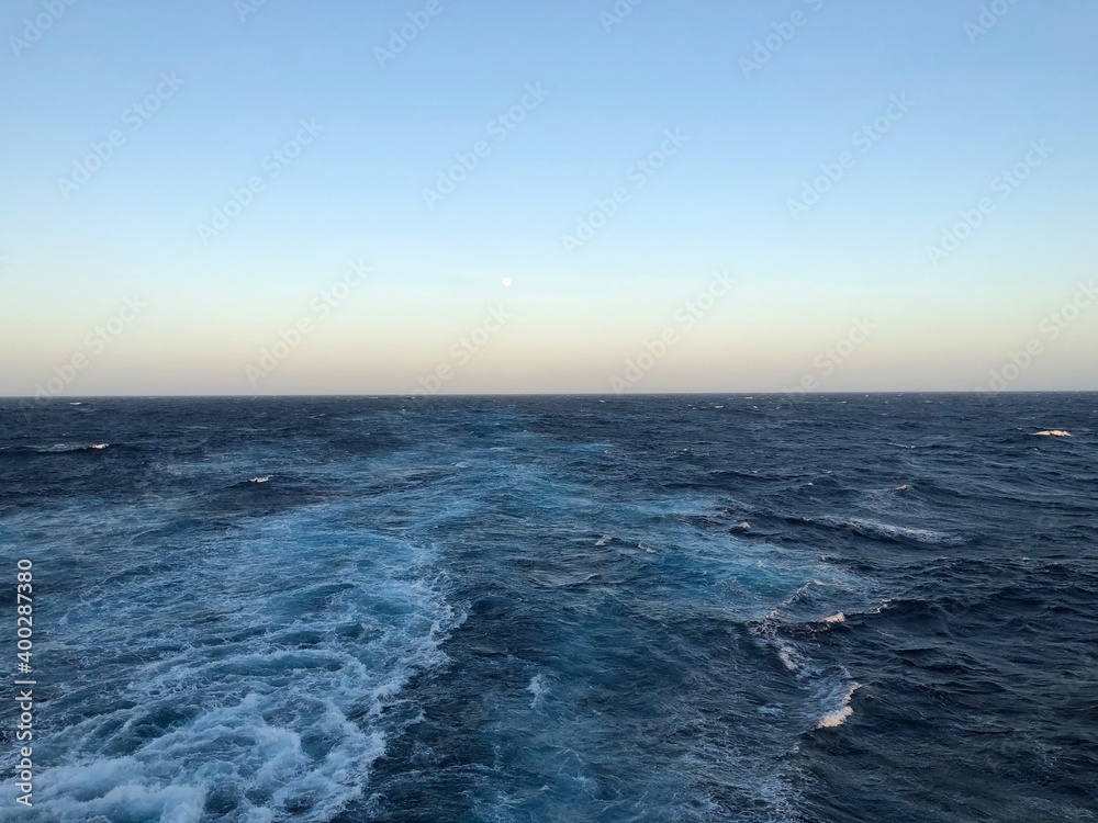 waves and sky