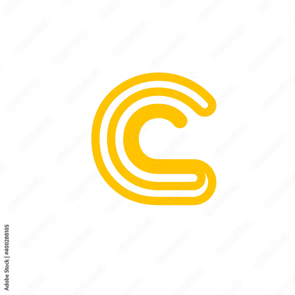 Fototapeta premium letter C logo 