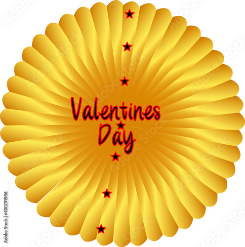 YELLOW VALENTINES DAY CIRCLE DESIGN VECTOR,COLOR VECTOR