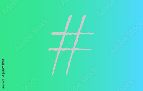 Hashtag. Vector illustration