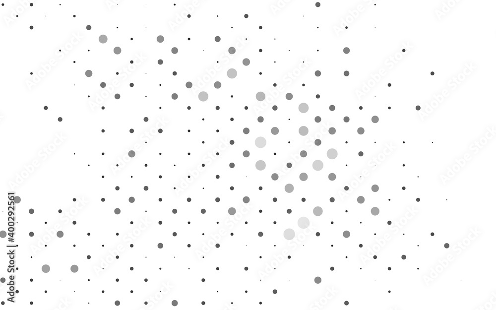 Light Silver, Gray vector pattern with spheres.