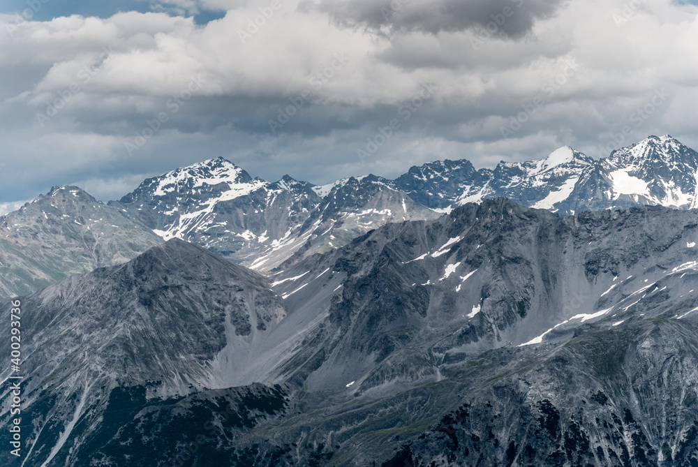 View from Stelvio Pass, Passo dello Stelvio View from Stelvio Pass, Passo dello Stelvio