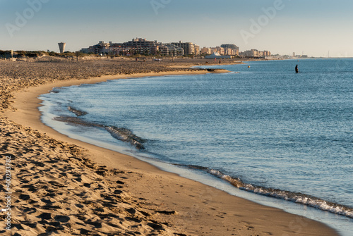 La Plage Sud de Canet en Roussillon, Perpignan, France photo