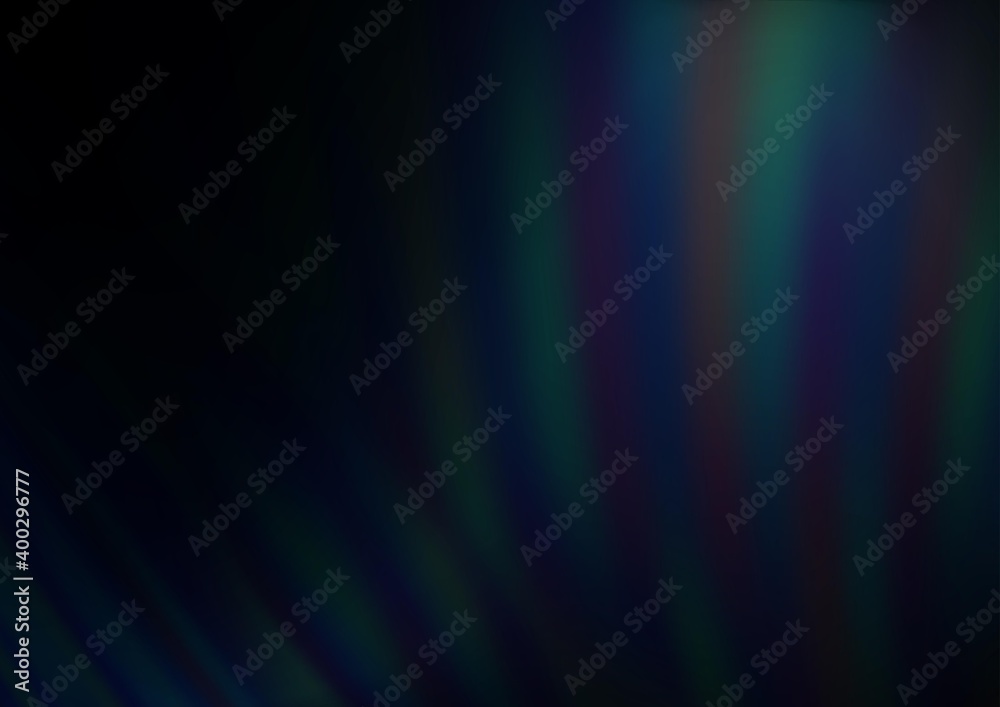 Dark BLUE vector blurred shine abstract pattern.