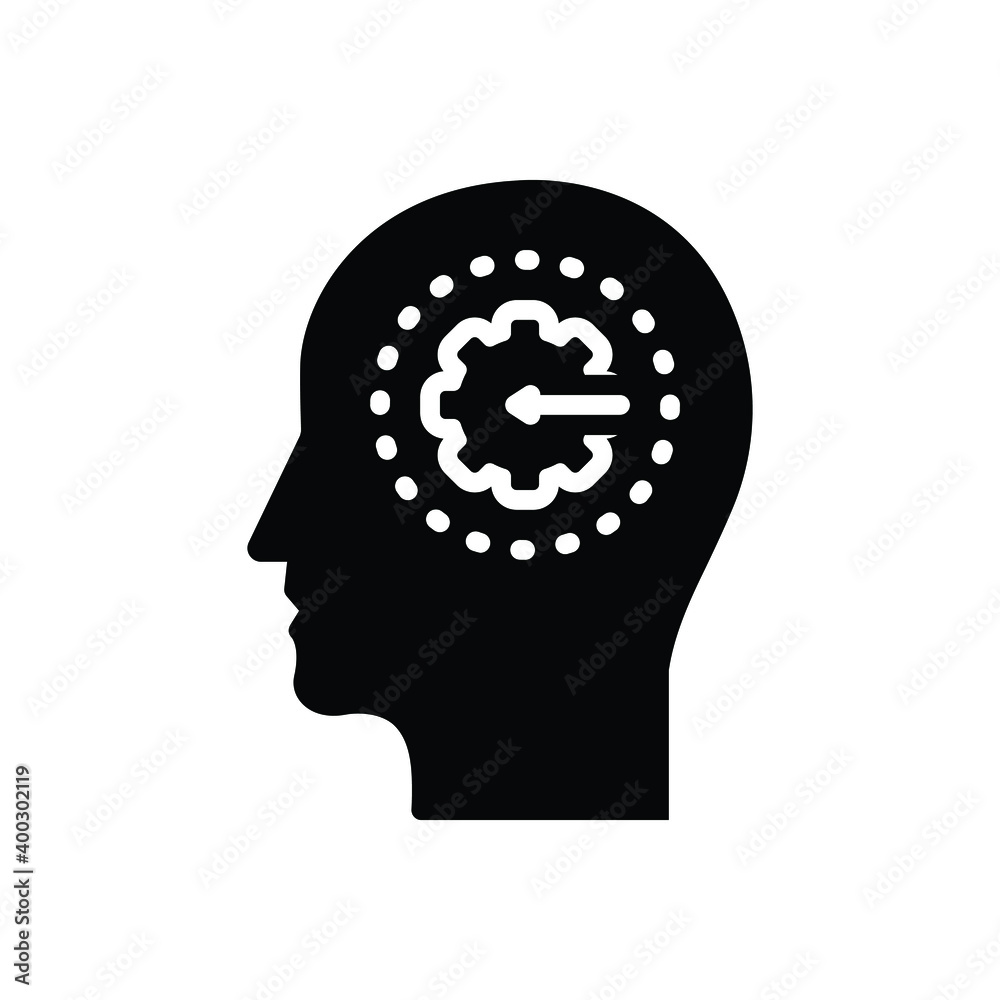 Black solid icon for transformation Black solid icon for transformation