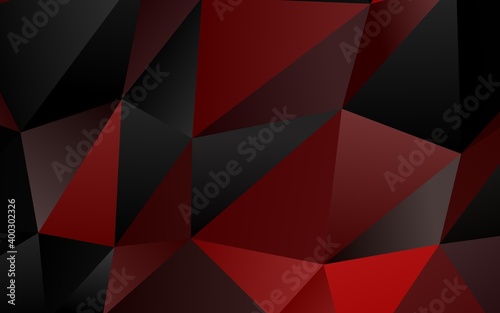 Light Red vector blurry triangle texture.