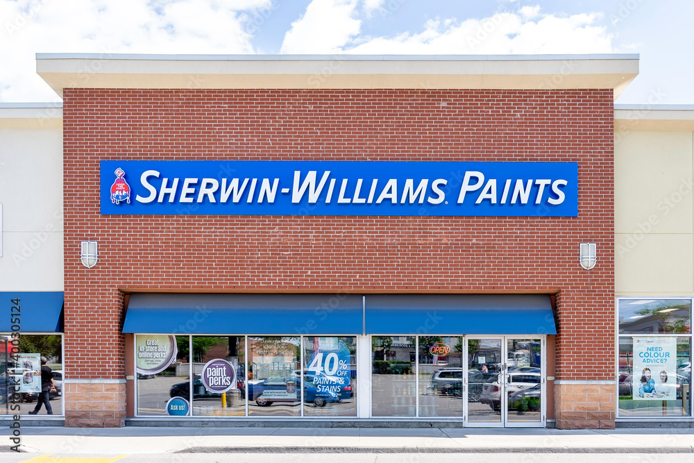 Toronto, Canada June 22, 2019 SherwinWilliams Paint Store