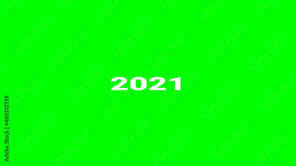 New Year Theme - HD video animation of 2020 converting into 2021 new year, isolated on green screen. New Year Theme - HD video animation of 2020 converting into 2021 new year, isolated on green screen.