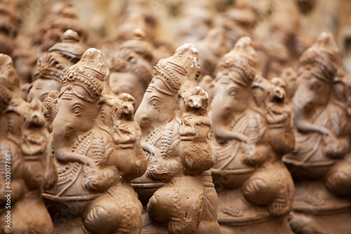 Statues or idols of Ganesha, the elephant God