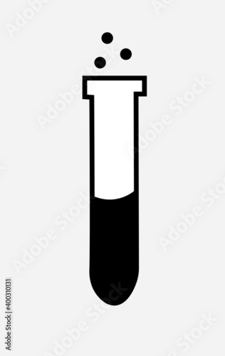 Test tube. Vector illustration