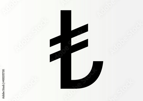 Turkish lira. Vector illustration