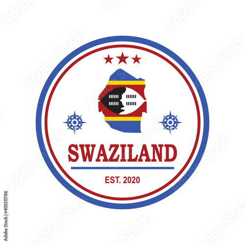 Swaziland Map Vector , Country Logo