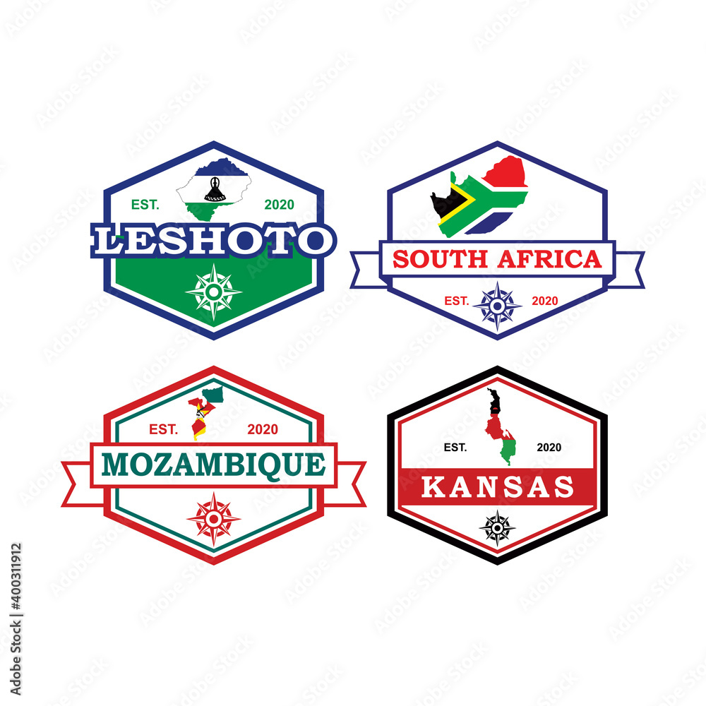 Africa Map Vector , Country Logo Africa Map Vector , Country Logo