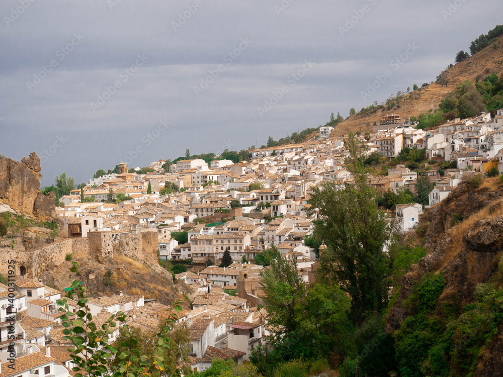 Panoramic view of the town of Cazorla