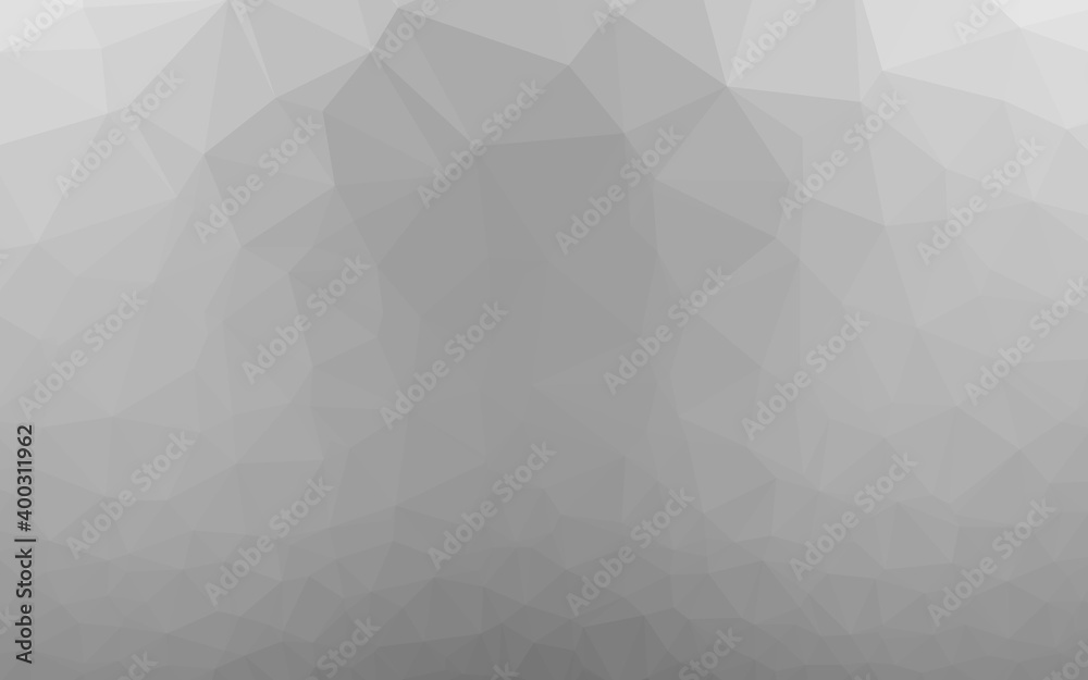 Obraz premium Light Silver, Gray vector polygon abstract background.