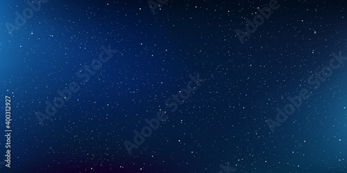 Fototapeta Naklejka Na Ścianę i Meble -  Astrology horizontal star universe background. The night with nebula in the cosmos. Milky way galaxy in the infinity space. Starry night with shiny stars in the sky. Vector illustration.