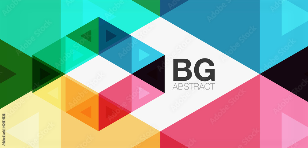 Mosaic triangle pattern abstract background for cover, banner, flyer and poster and other template Mosaic triangle pattern abstract background for cover, banner, flyer and poster and other template
