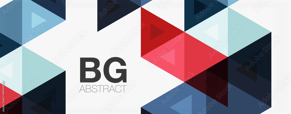 Mosaic triangle pattern abstract background for cover, banner, flyer and poster and other template Mosaic triangle pattern abstract background for cover, banner, flyer and poster and other template