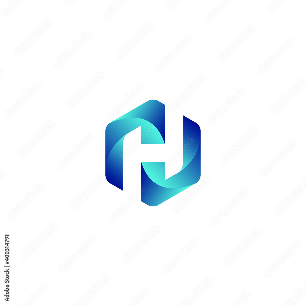 H Hexagon Logo Simple Design H Hexagon Logo Simple Design
