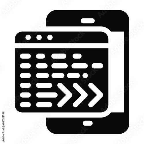 
Editable modern design of web command concept icon
