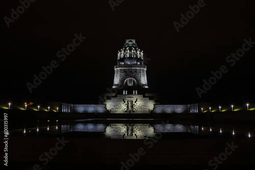 Obraz na plátně Leipzig, Germany - November 23, 2020: the monument of the battle of nations in the city of Leipzig