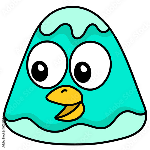 smiley face emoji, doodle kawaii. doodle icon image