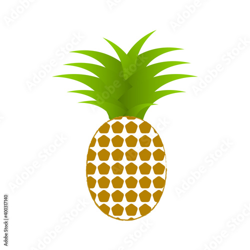Pineapple Fruit Icon Design Illustration