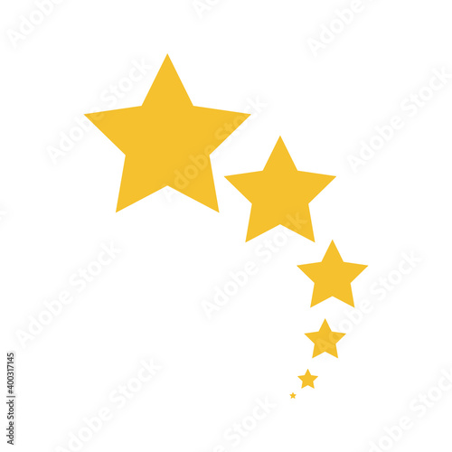 Yellow Star Logo Design Vector