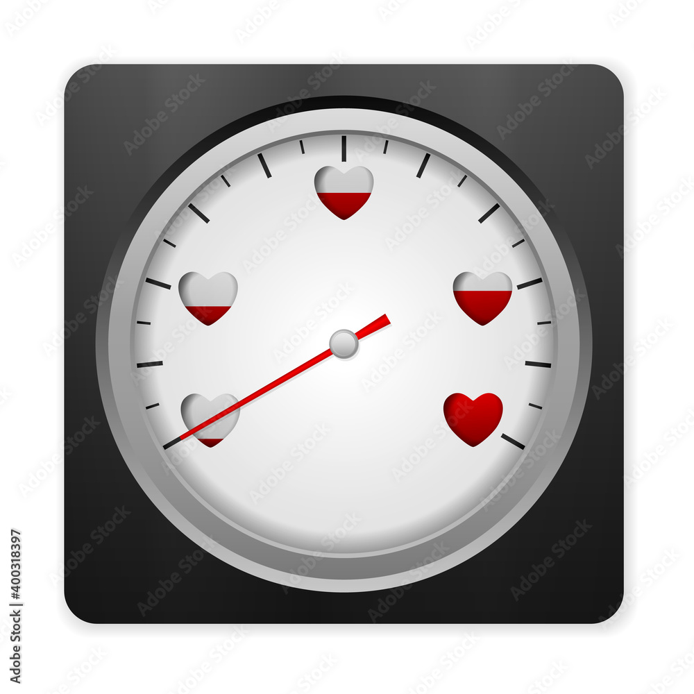 Obraz premium Love meter