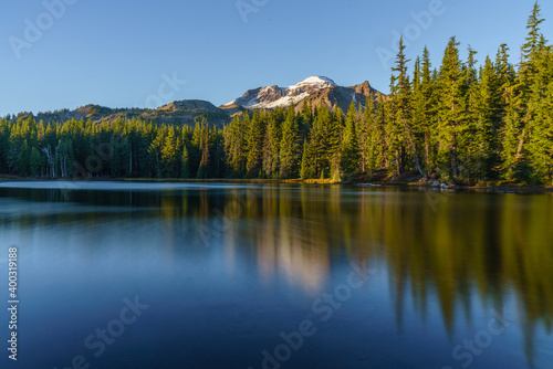 Demaris Lake and South Sister in the Three Sisters Wildnerness, Oregon