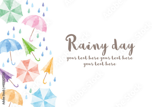 雨の日_フレーム_水彩02