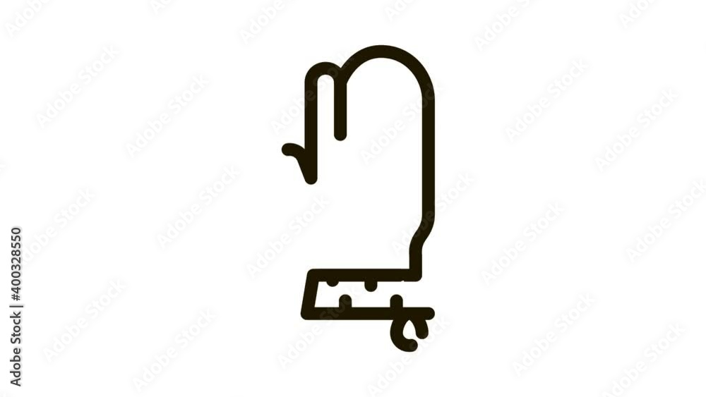 glove-washcloth for newborns Icon Animation. black glove-washcloth for newborns animated icon on white background glove-washcloth for newborns Icon Animation. black glove-washcloth for newborns animated icon on white background