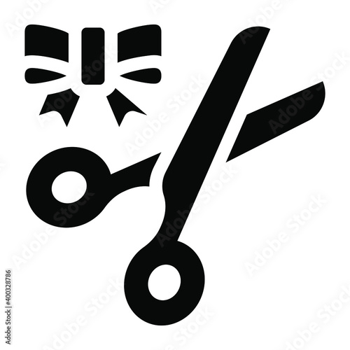 
Scissors glyph icon 
