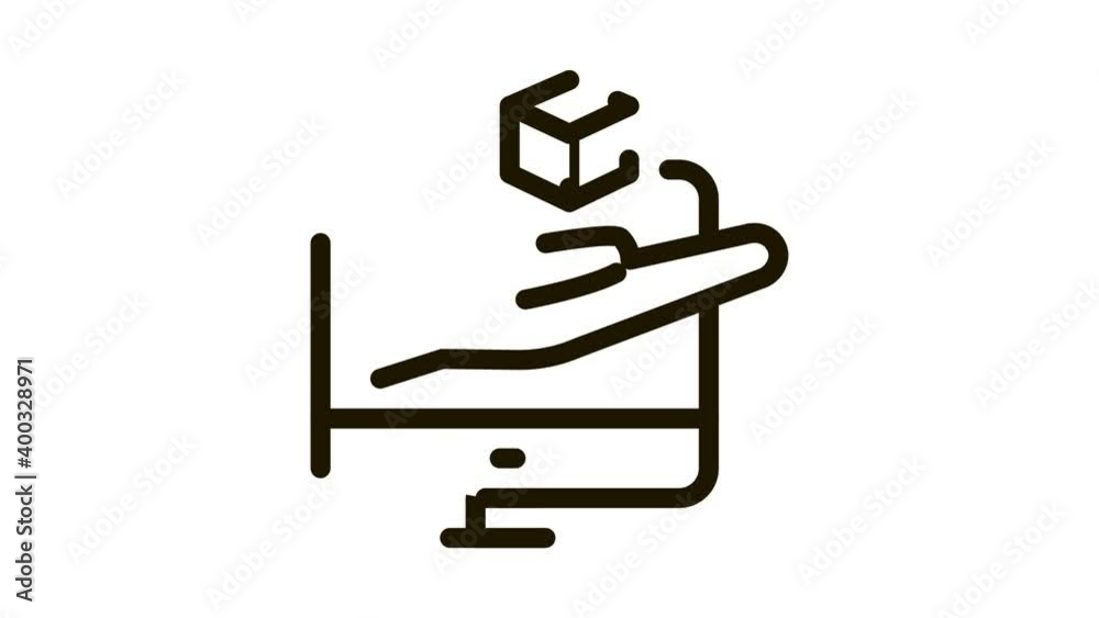 hand hold cube computer screen Icon Animation. black hand hold cube computer screen animated icon on white background hand hold cube computer screen Icon Animation. black hand hold cube computer screen animated icon on white background