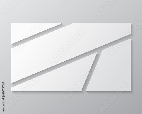 Vector template collage four frames or photos