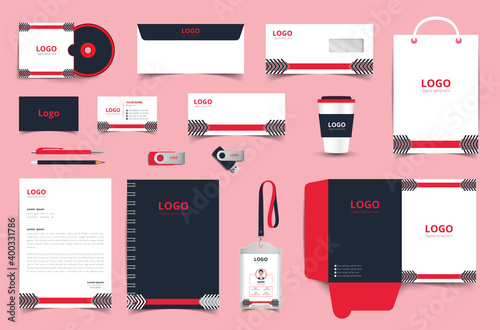 Corporate Identity Set. Stationery Template Design Kit. vector templates for office stationery with creative design illustration. fully editable
