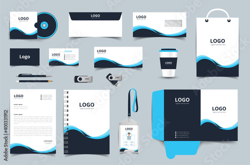 Corporate Identity Set. Stationery Template Design Kit. vector templates for office stationery with creative design illustration. fully editable
