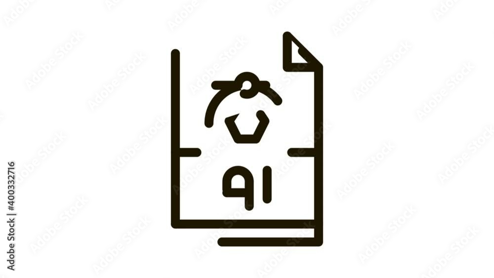 ai drawing figure Icon Animation. black ai drawing figure animated icon on white background ai drawing figure Icon Animation. black ai drawing figure animated icon on white background