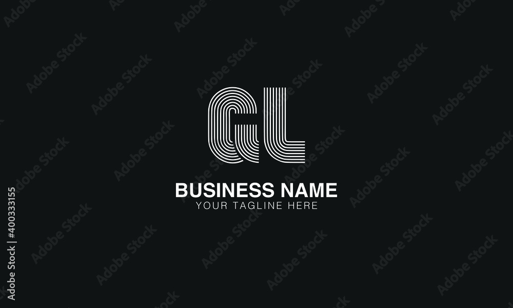 GL G L initial based modern minimal creative logo vector template image ...