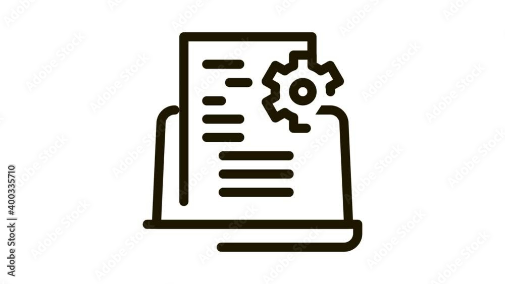 front end technical tasks Icon Animation. black front end technical tasks animated icon on white background front end technical tasks Icon Animation. black front end technical tasks animated icon on white background