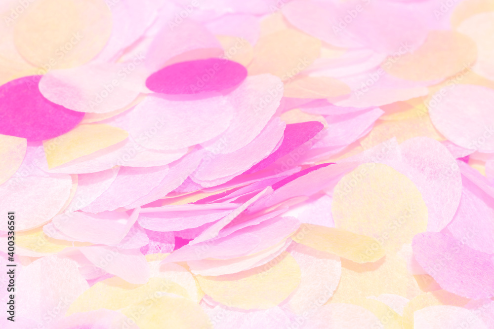 Obraz premium colorful paper confetti close up macro