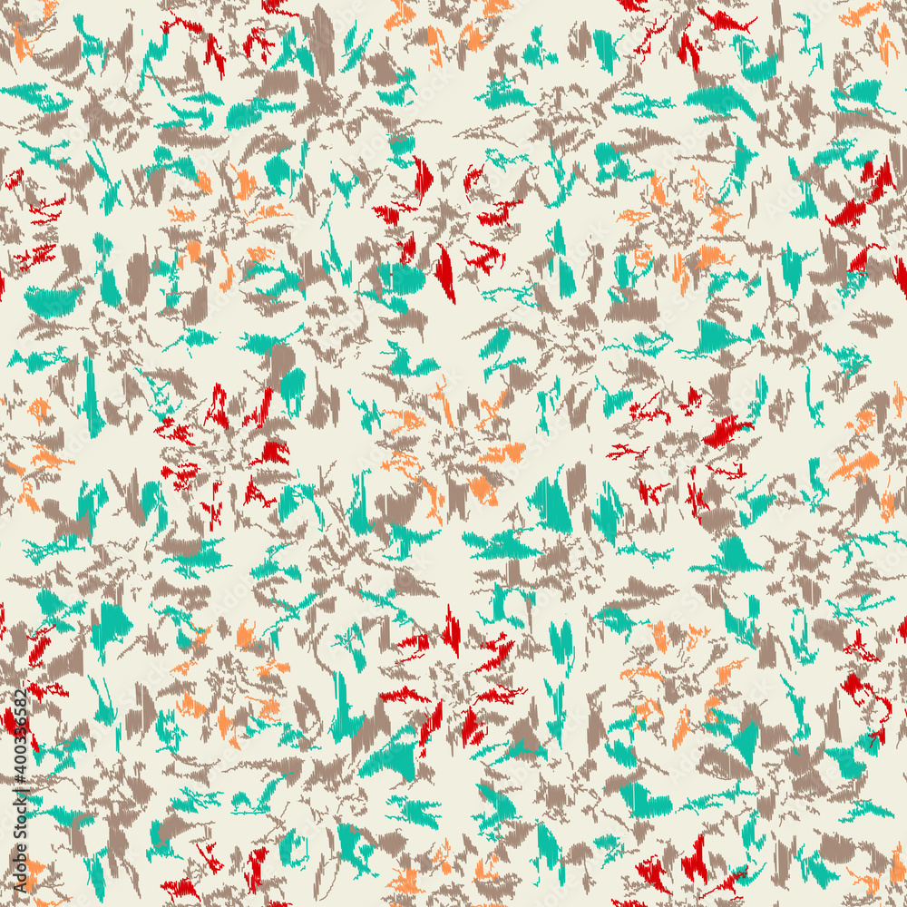 Seamless abstract pattern with the image of flowers 