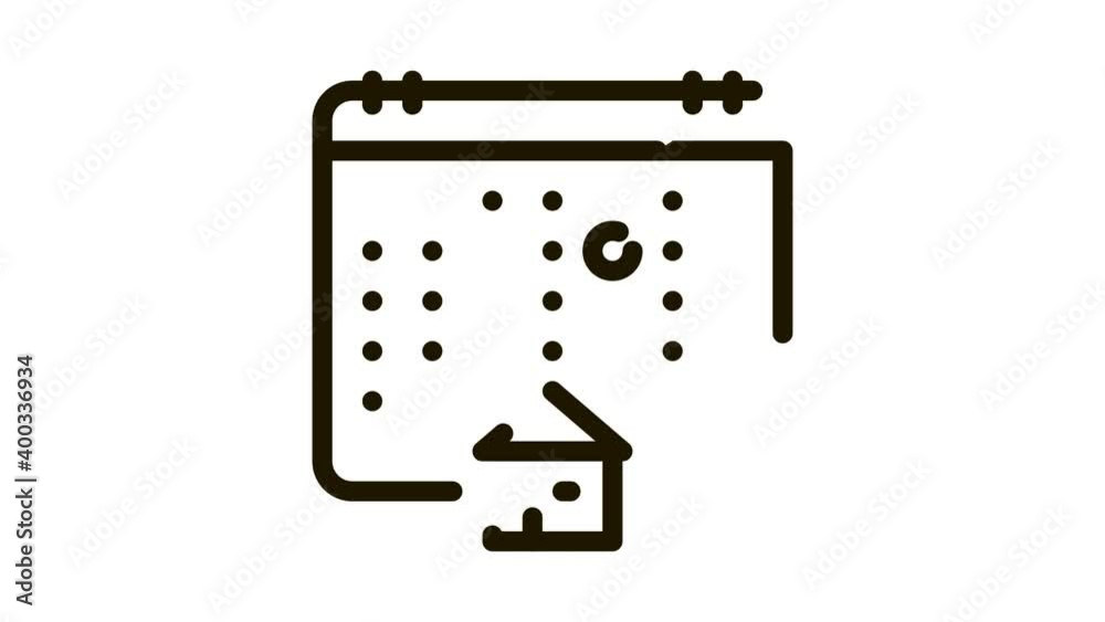 house buy deal date Icon Animation. black house buy deal date animated icon on white background house buy deal date Icon Animation. black house buy deal date animated icon on white background