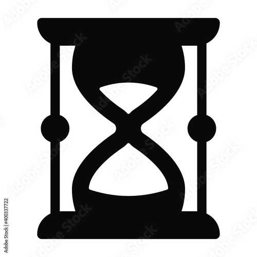 
Vector of vintage sandglass in editable style 
