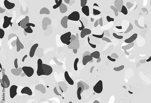 Light silver, gray vector backdrop with abstract shapes.