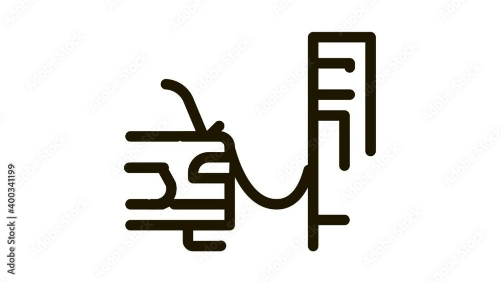 refueling car Icon Animation. black refueling car animated icon on white background refueling car Icon Animation. black refueling car animated icon on white background